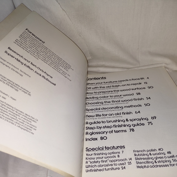 2 Sunset Books Bookshelves & Cabinets, Furniture Finishing & Refinishing PB GC - Picture 4 of 6